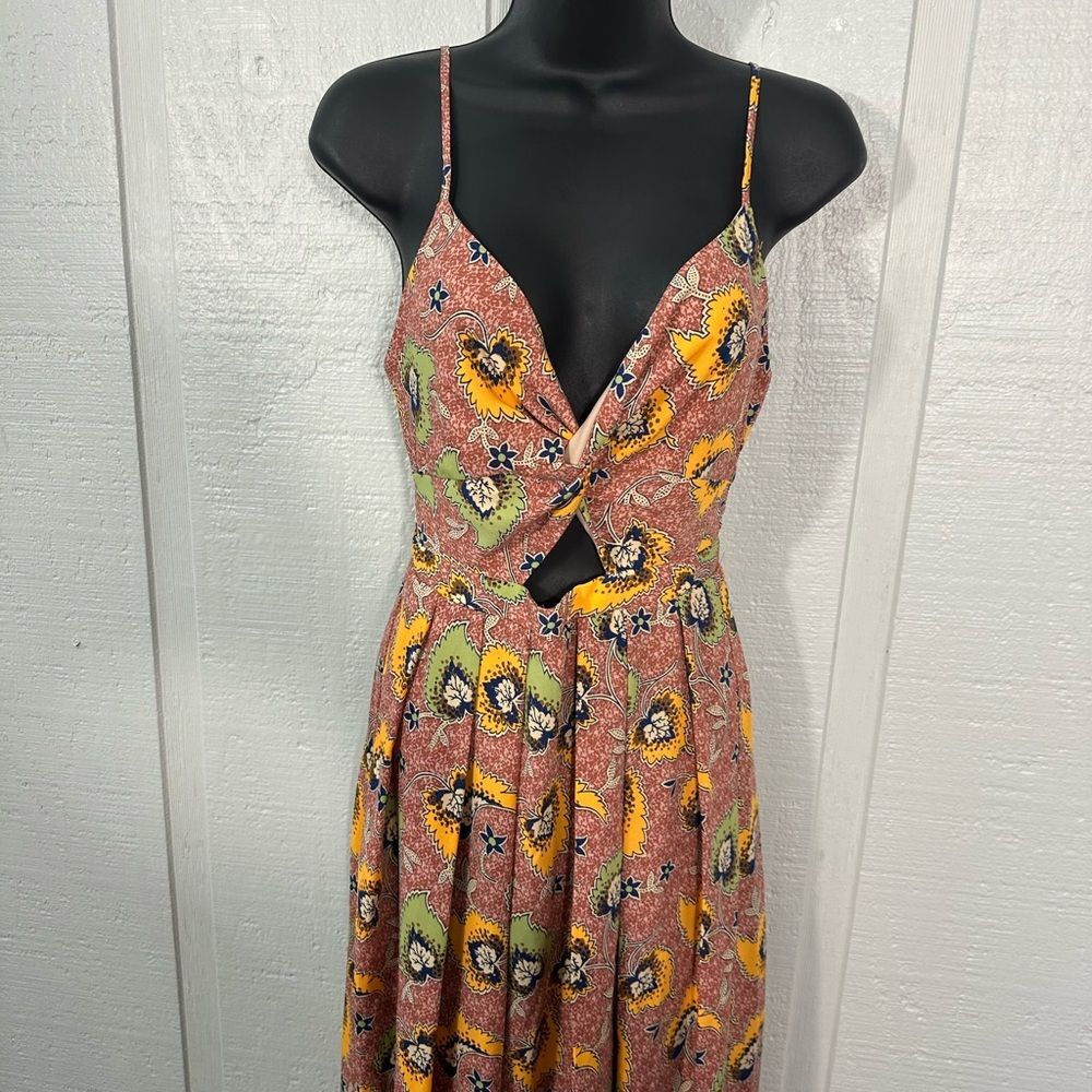 Chelsea 28 Mauve Floral Spaghetti Strap Dress Size XS NWOT - Picture 4 of 14
